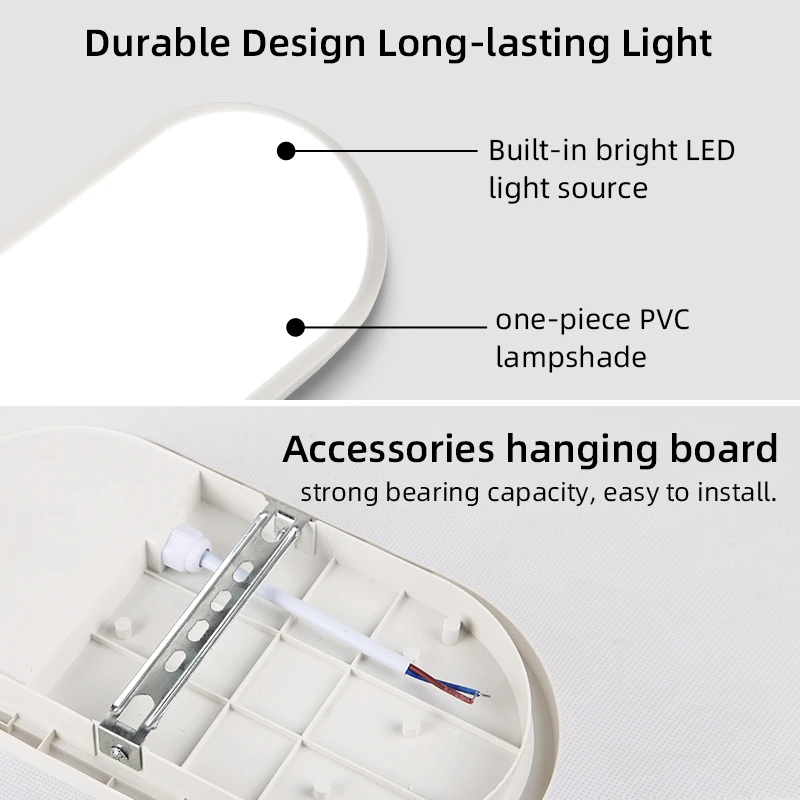 Imagem -05 - Luzes de Parede Impermeáveis Led para Banheiro Lâmpada do Teto Corredor do Quarto Luz Noturna para Exterior Iluminação Doméstica 110265v Ip44