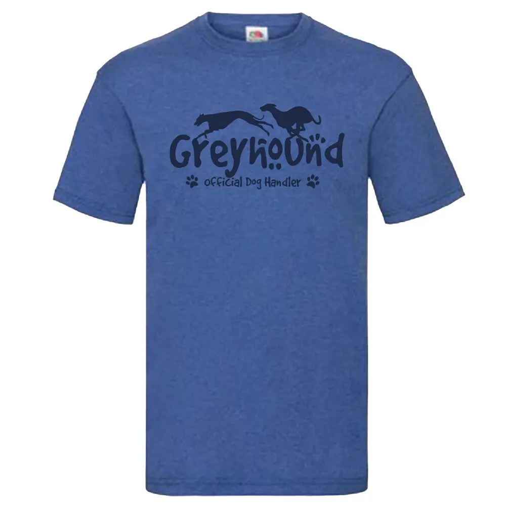 Greyhound Official Dog Handler T-Shirt dog lovers pets  Tees Cotton Luxury brand vintage oversized