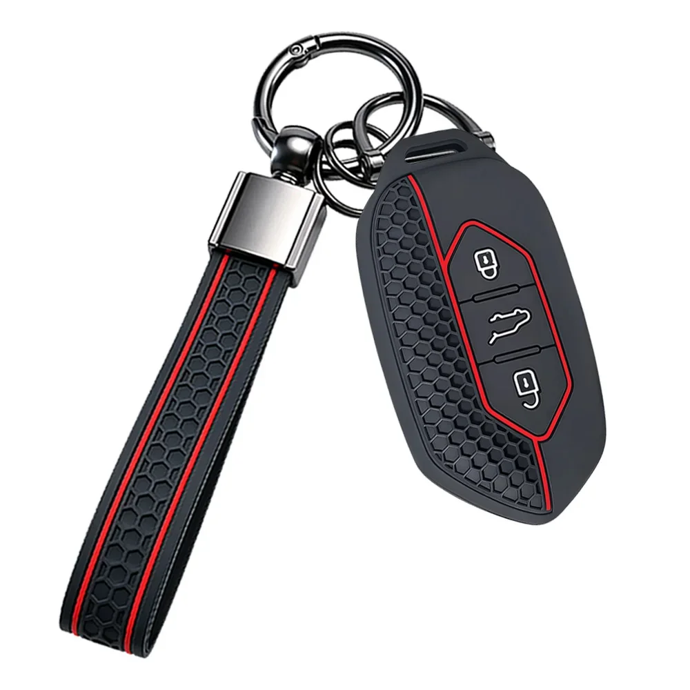 Keychain Silicone Car Key Case Cover For Togg For Kia Picanto Sorento MQ4 Carnival KA4 Morning K5 Carens EV9 Seltos Accessories