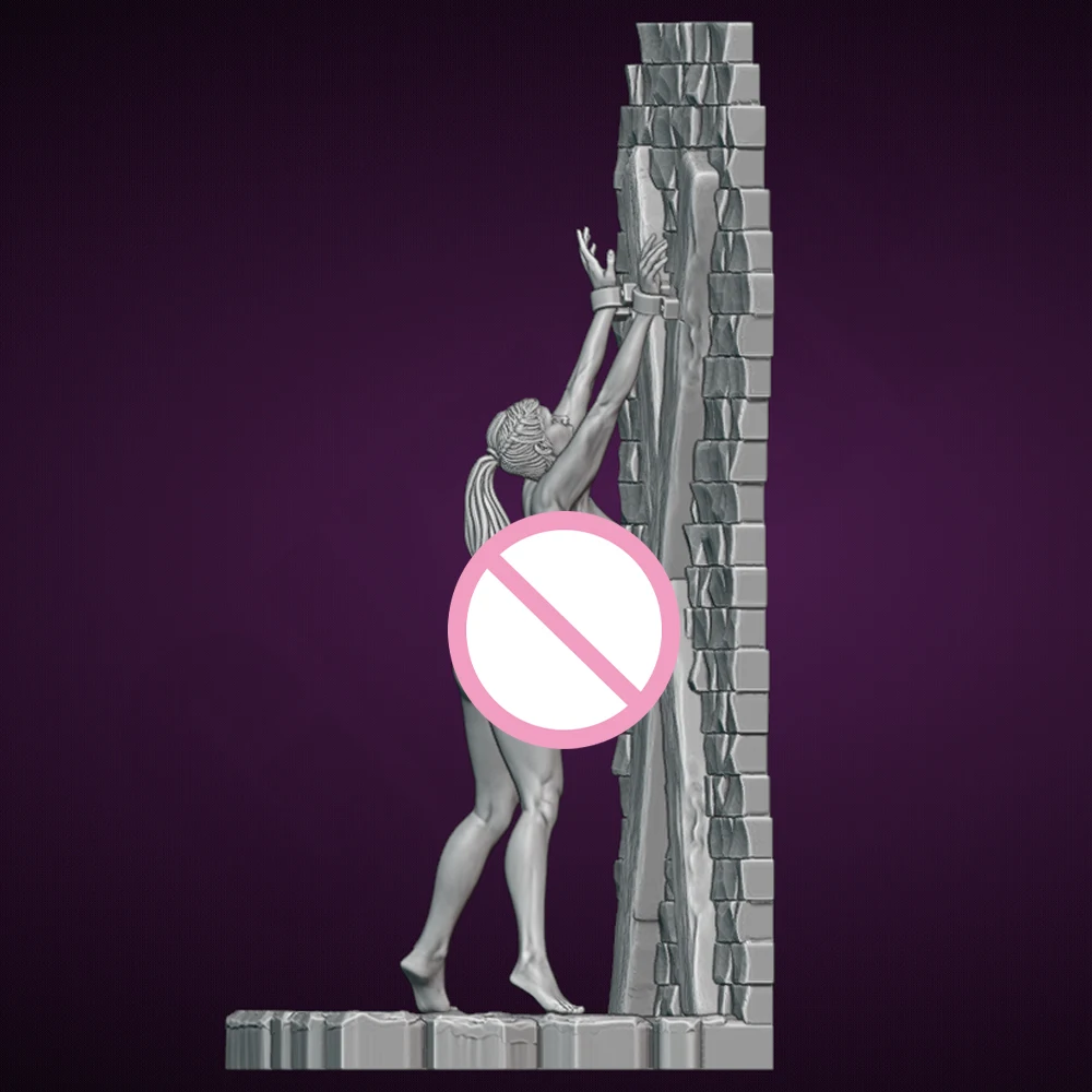 

1/24 Belle X сексуальная цепочка с дужкой, рабская девушка, модель из смолы, фигурка игрушки, ремесло в разобранном виде, миниатюрная уменьшающая статуя, неокрашенные наборы