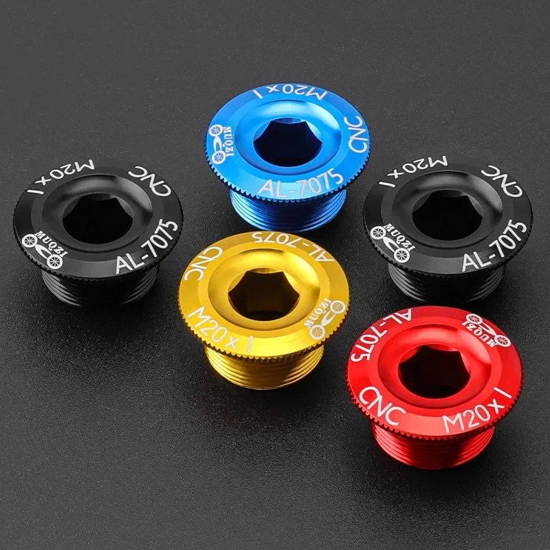 

MUQZI MTB Bike M15 M18 M19 M20 Cranks Screw CNC 7075 Aluminum Alloy Crankset Cover Cycling Parts For Crank Bolt Cap