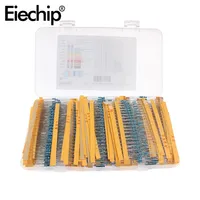 2600PCS 1/4W Metal Film Resistor Kit 130 Values 1 Ohm~3M Ohm Set of Resistor DIY Electronics 0.25W Resistors