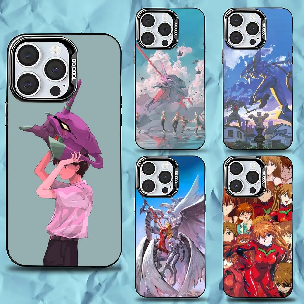 

Japan Anime Asuka-EVA Phone Case For iPhone 16,15,14,13,12,11,Pro,Max,Plus,Mini,XS,SE Anti Fall Black Matte Hard Bumper