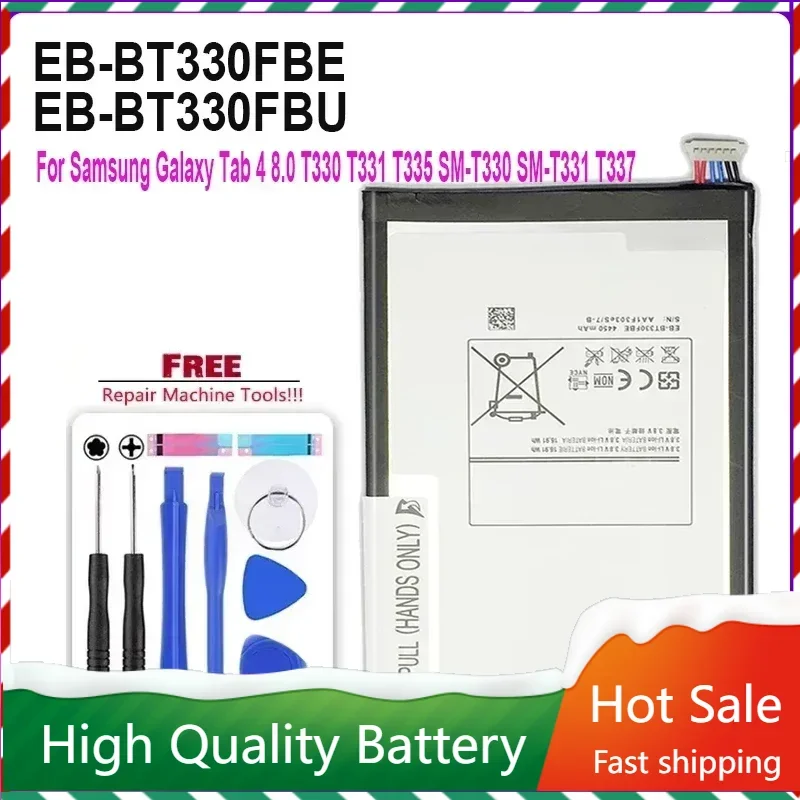 EB-BT330FBE Battery for Samsung Galaxy Tab 4 8.0 T330 T331 T331C T335 SM-T330 SM-T331 SM-T335 Bateria 4450Mah Tracking Number