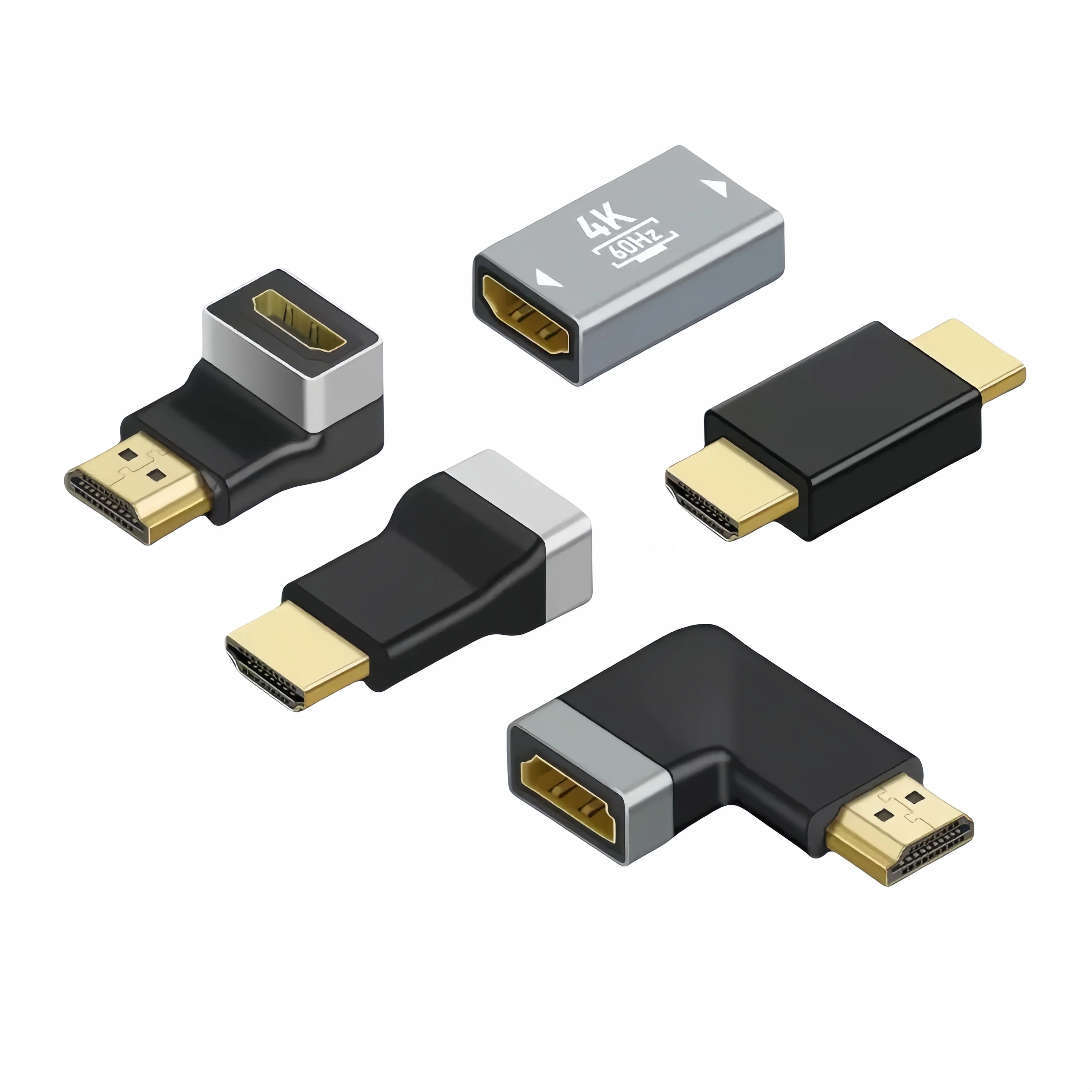 10PCS High-Definition Adapter & Connectors Straight-Through For HDTV Male To Female Converter 4K/60Hz Female Male Adapter