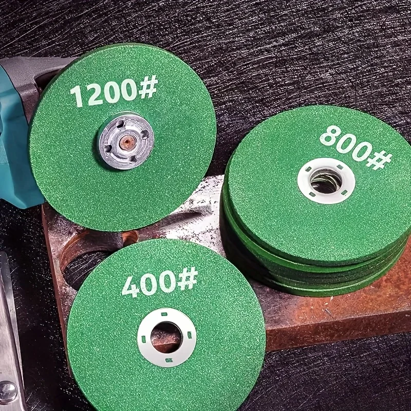 

1 set of 3 resin grinding wheel angles, rust removal and polishing wheels, used for grinding kitchen knives and scissors