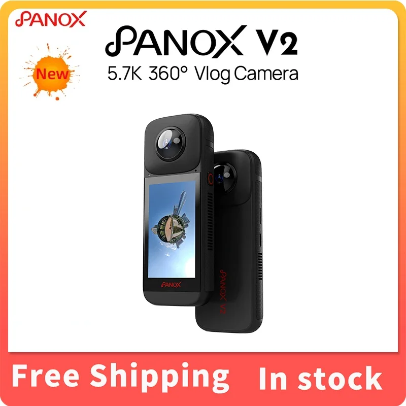 

PanoX V2 5.7K 360 Degree Panoramic Action Panoramic Shooting 4K Vlog Camera Anti Shake For Live Outdoor sport RIDE