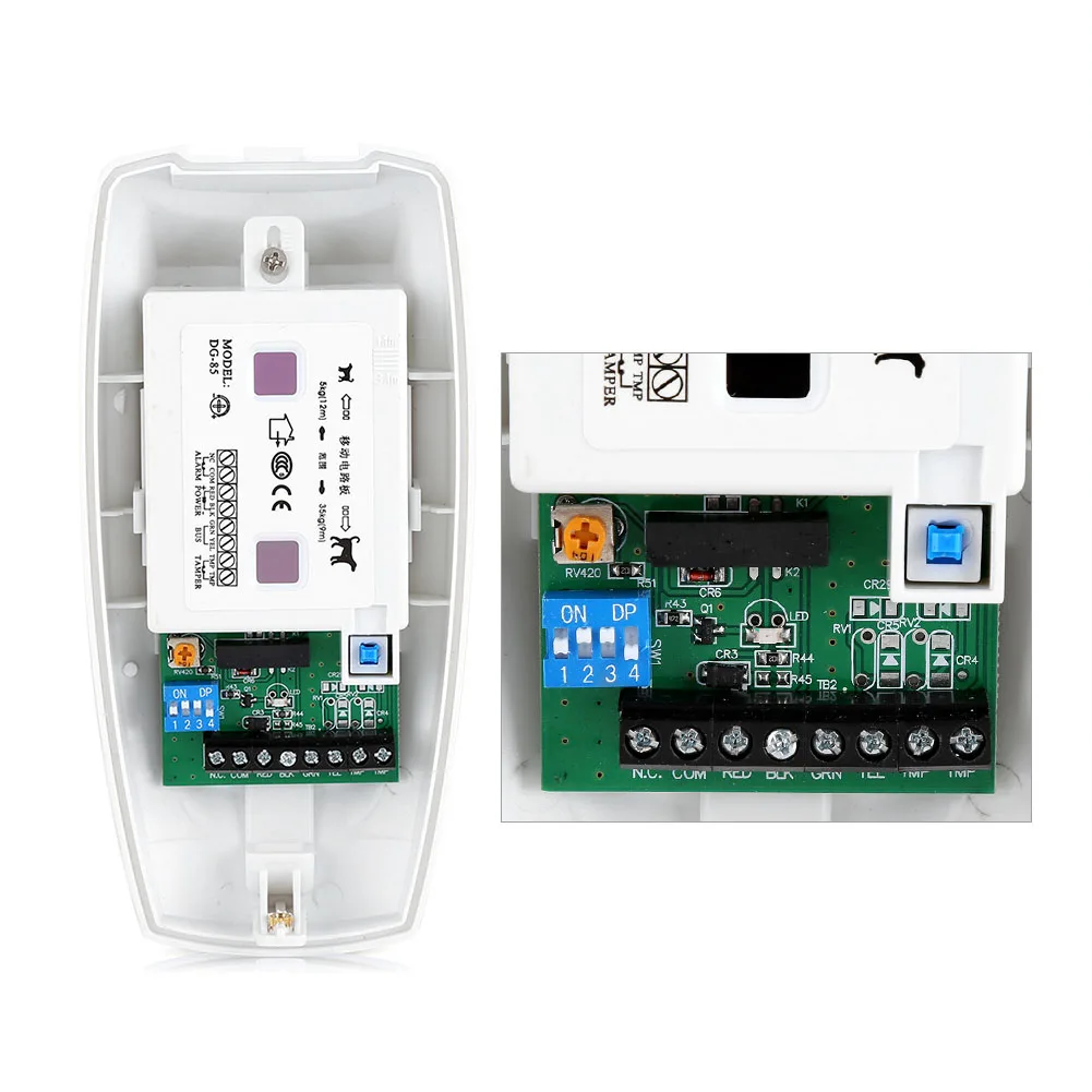 

Dual PIR Motion Detector Outdoor Waterproof Wired Motion Detector Dual PIR Sensor Pet Immunity Security System