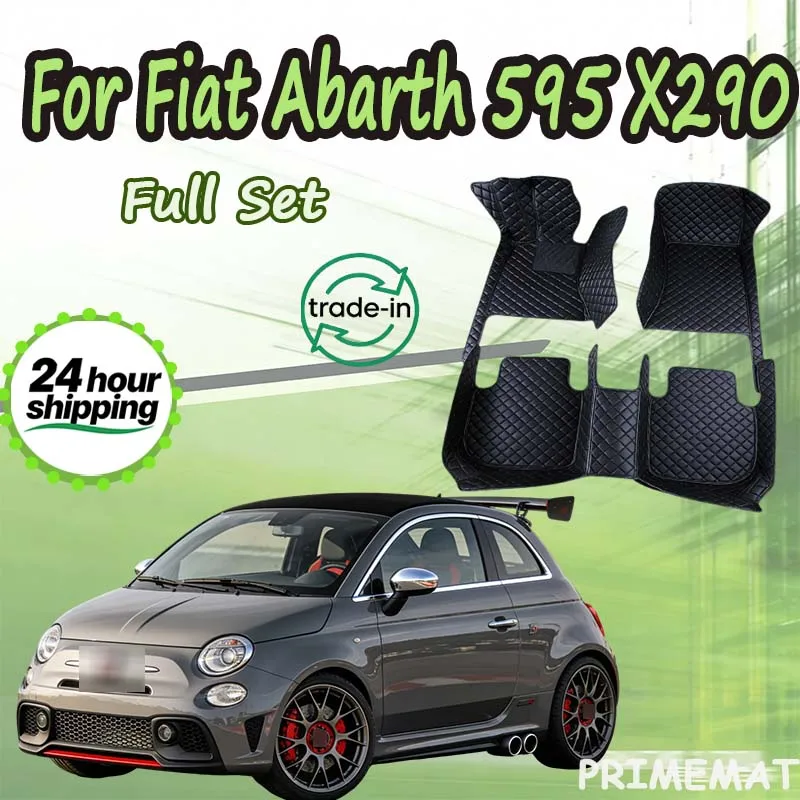 

Роскошный автомобильный коврик для Fiat Abarth 595 X290 2012 ~ 2022 водонепроницаемый Tapetes Para Carro Alfombrillas Coche автомобильные коврики напольные