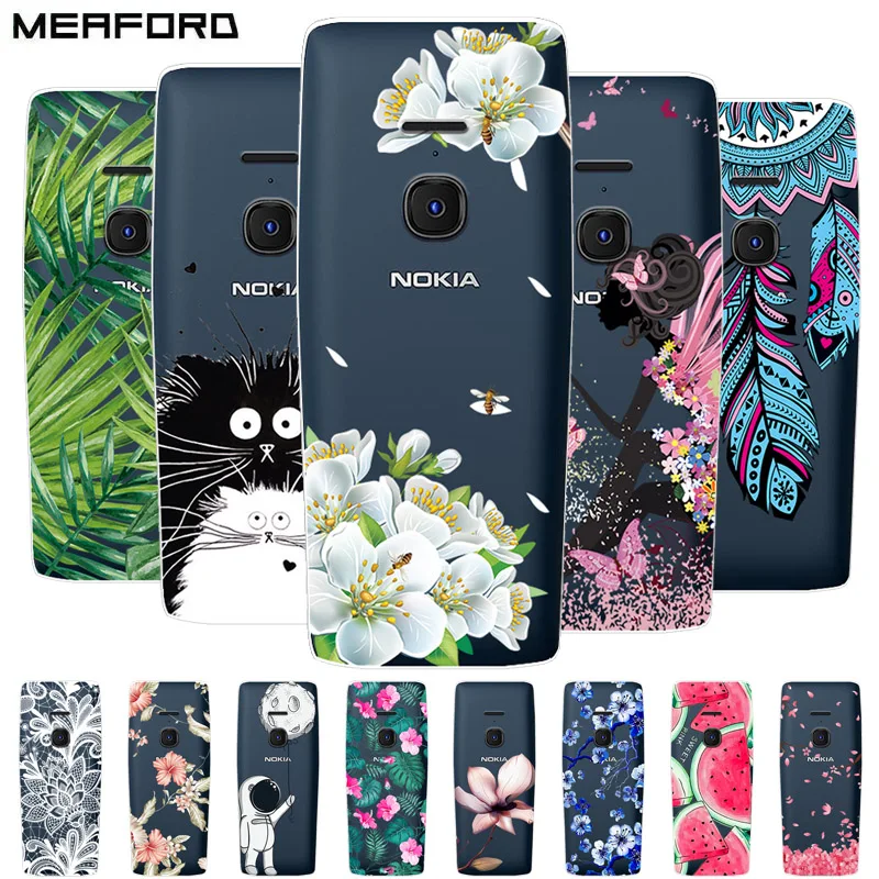 For Nokia 8210 4G Case TPU Silicone Soft Cartoon Clear Case for Nokia8210 4G Cover TA-1507 TA-1494 TA-1489 Transparent Coque