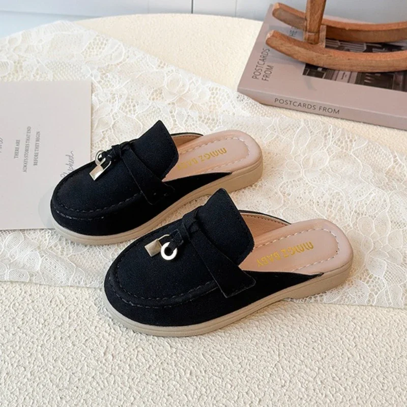 Children Leather Shoes for Girls Boys 2026 Spring Summer New Fashion Korean Style Soft Bottom Anti-slippery Versatile Loafers