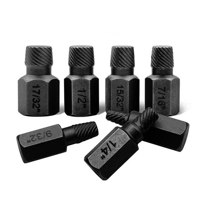 10Pcs Alloy Steel Damaged Screw Remover Set Easy Out Drill Bit Screws Bolt Stud Multi-Spline Screw Extractor Screw Extractor Kit