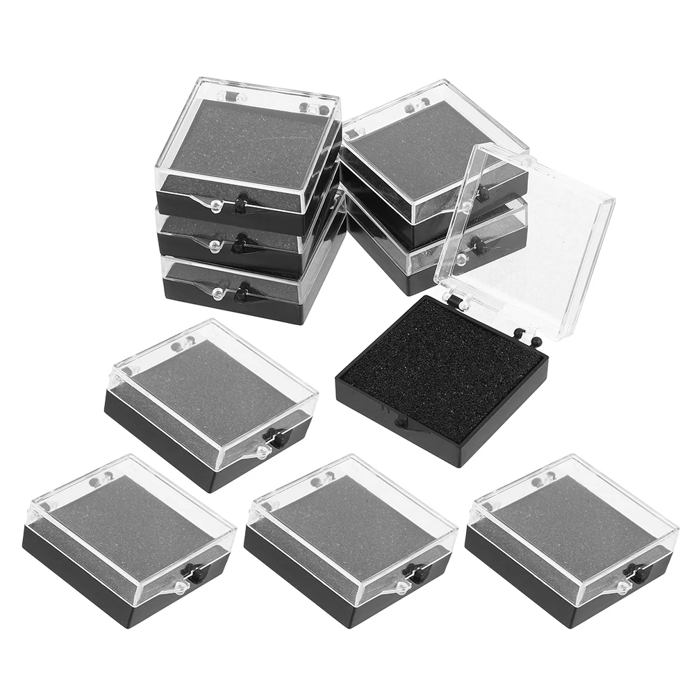

10pcs Jewelry Box Heaven Earth Cover Display Case Sponge Coin Frame Badge Storage Medal Organizer Certificate Holder Award