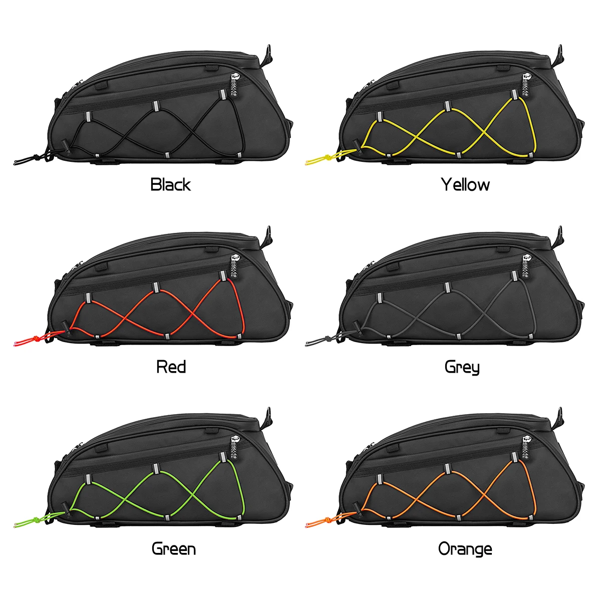 3-in-1-Fahrradträgertasche, Kofferraumtasche, wasserdichte Fahrrad-Rücksitztasche, Kühltasche mit 2 seitlichen Aufhängetaschen, Fahrrad-Gepäcktasche