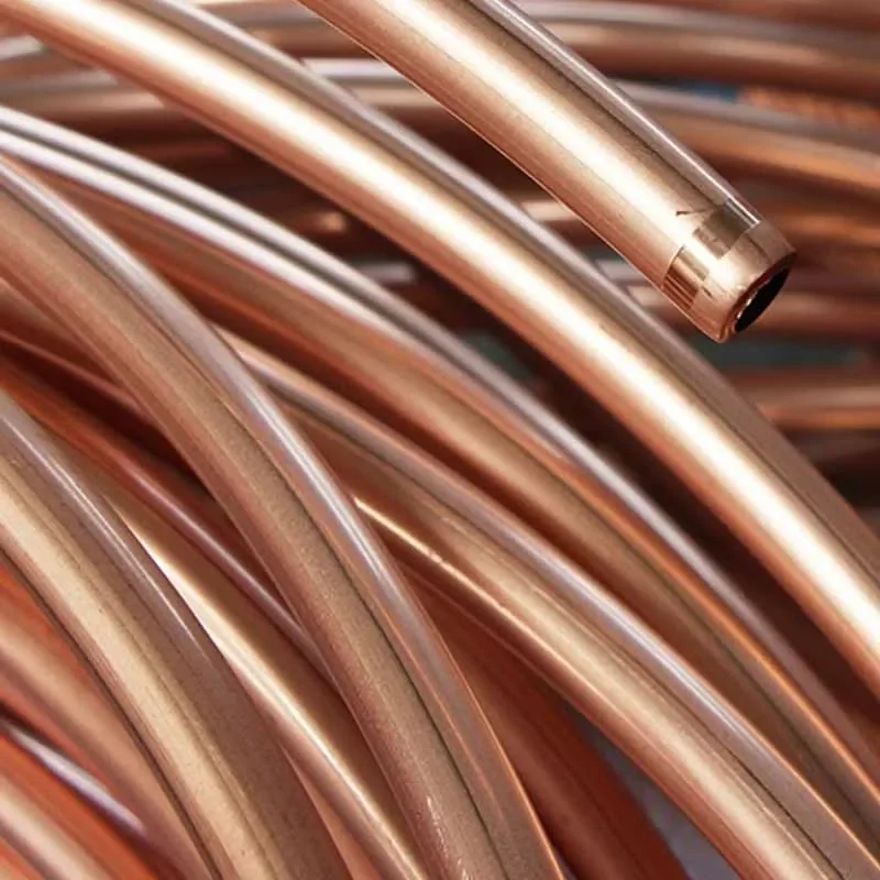 Soft Red Copper Tube 99.9% T2 Copper Coil Air Conditioning Pipe OD2/3/4/6/8/10/12/14mm