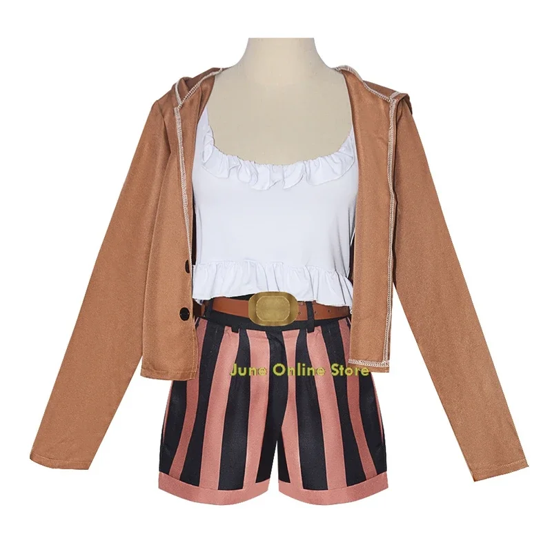 Bonney Anime Cosplay Traje para Mulheres, Cosplay Suit Set, Roupa de Halloween, Roupas de Carnaval, Traje de Halloween