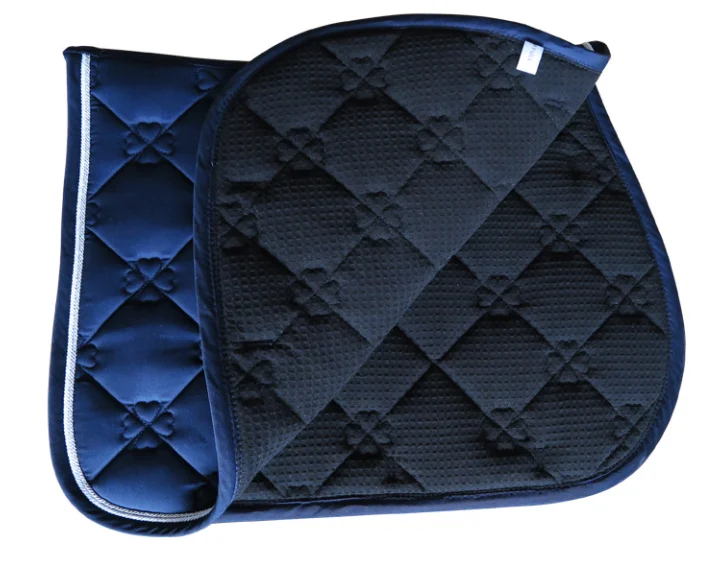 등 보호 이중 파이핑 로프 면 내구성 승마 점프 안장 패드