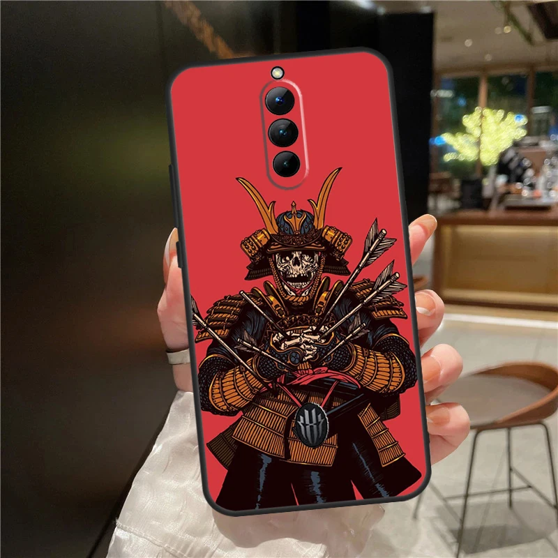 Japanese Samurai Warrior Case For Nubia Red Magic 9 Pro Plus Red Magic 8 8S Pro Plus 5G 5S 6R 6 7 7S 6S Pro Cover