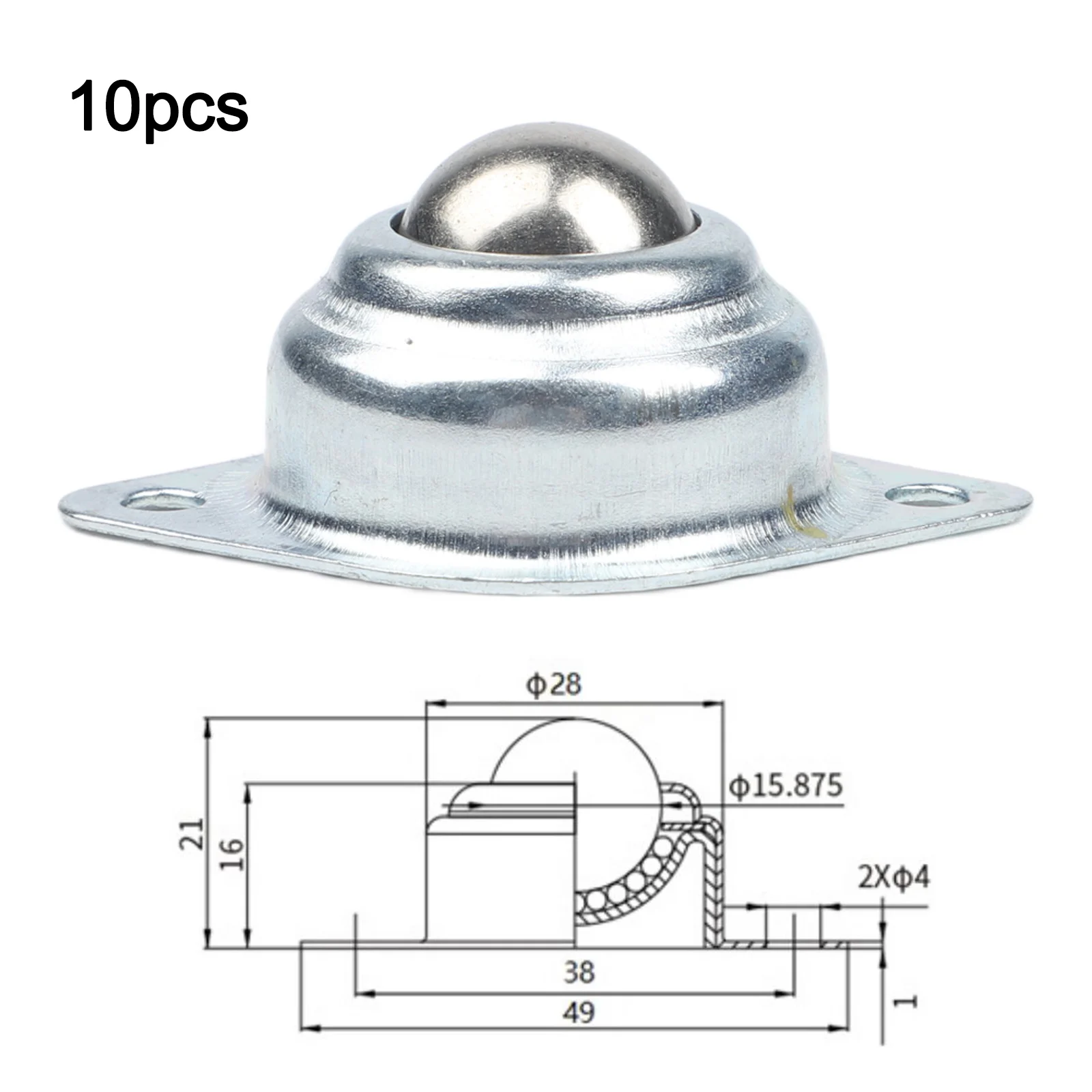 10 Piece Caster Wheel Set Perfect for Machinery and Transportation Offering Reliable Load Capacity and Durability
