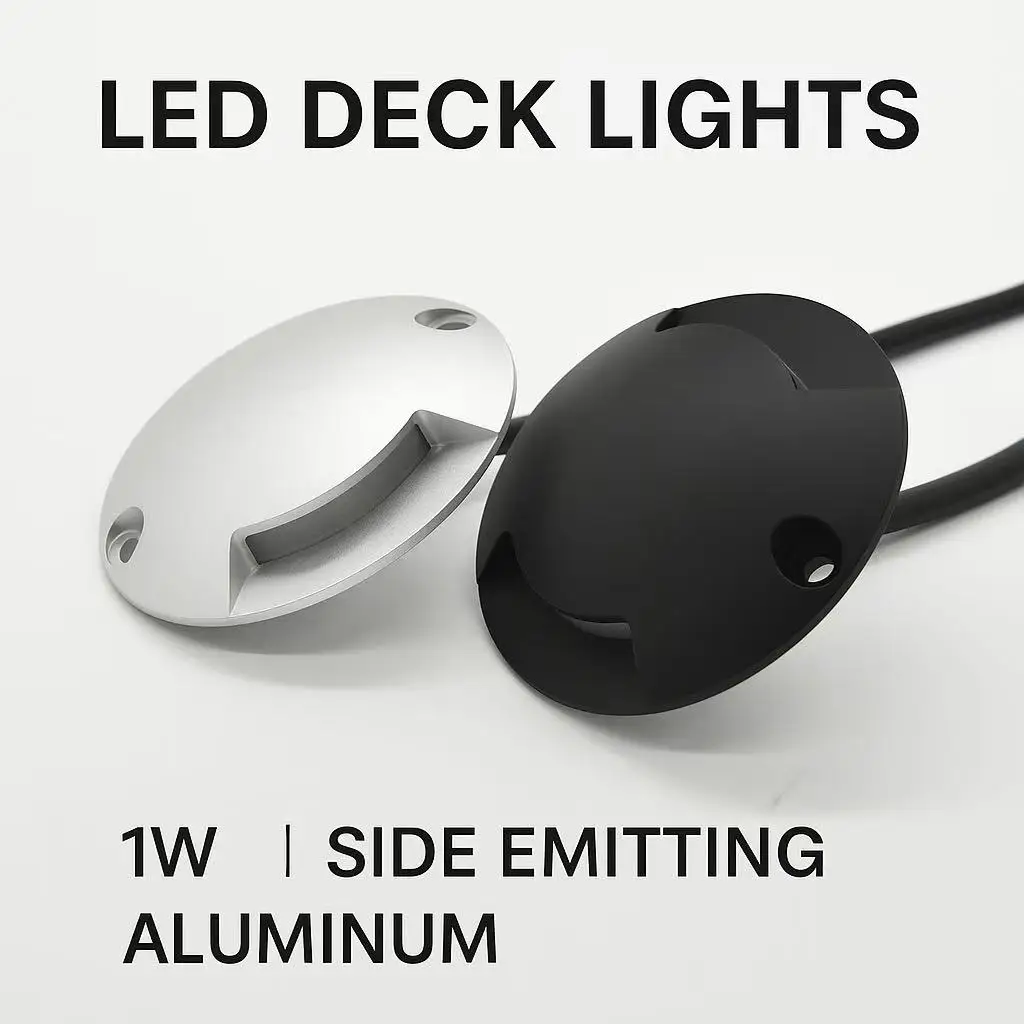 1W Mini Spotlight Waterproof 12V LED Floor Lamp Slim 14mm Step Light D70mm Outdoor Garden Wall Spot Lighting Surface Mounted