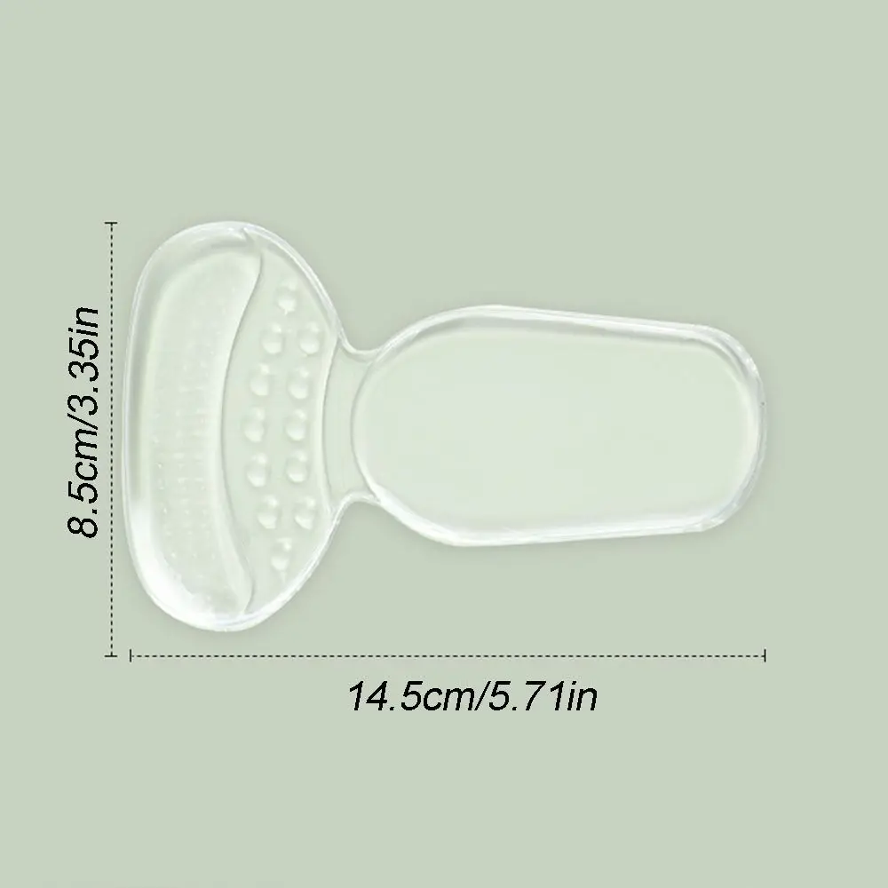 Pegatinas de tacón de silicona en forma de T, cojín de tacón alto antideslizante, resistente al desgaste, cómodas y suaves