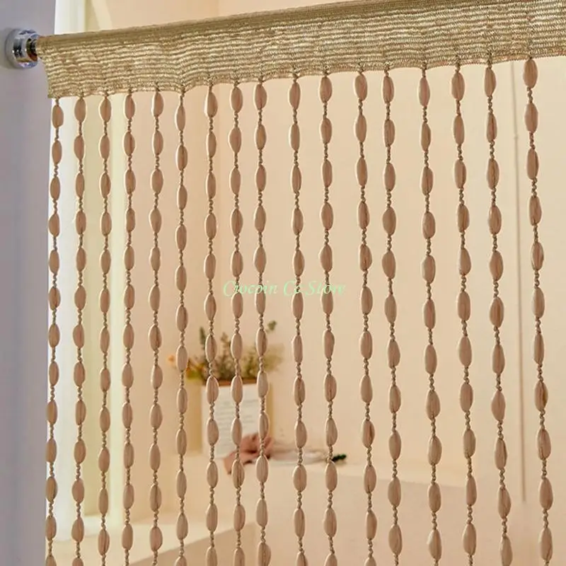 X90F Entryway Beaded Curtain Decoration Polyester Tassels Fringes Design Divider