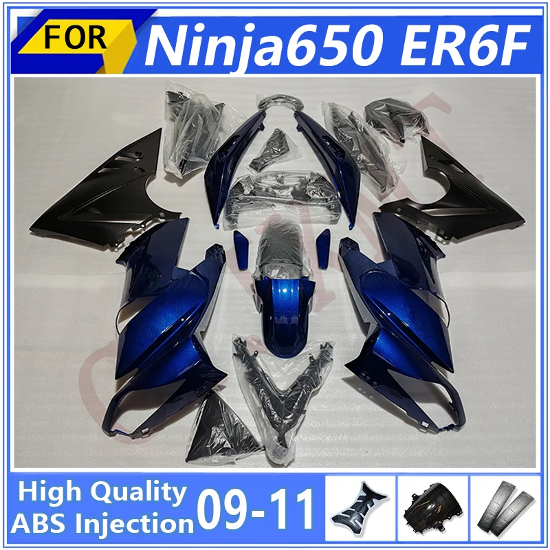 

Motorcycles Fairings for Kawasaki Ninja650 EF6R 2009 2010 2011 ABS Injection Fairing Kit Ninja 650 ER 6F 09-11 Bodyframe Housing
