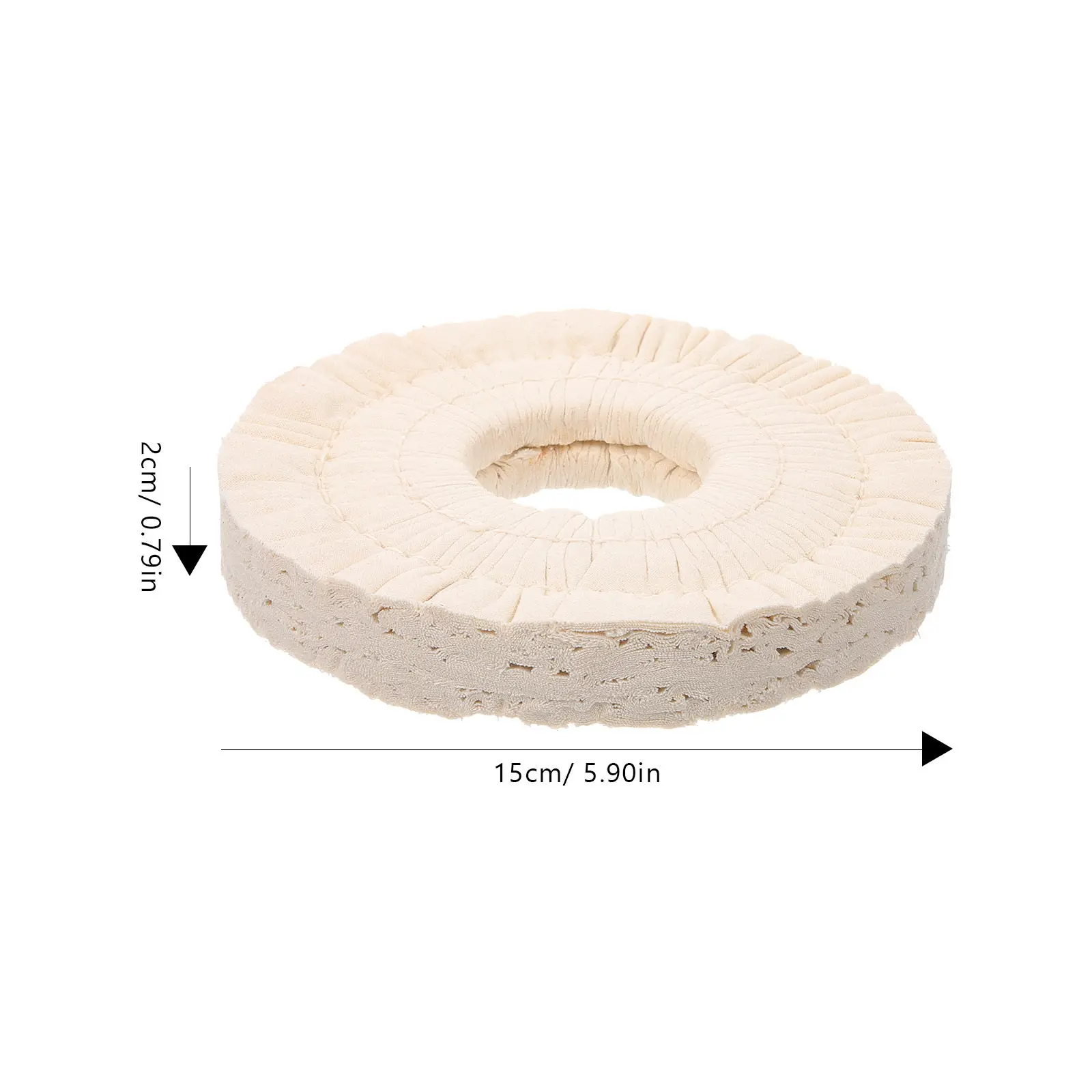 Sturdy Non-Woven Polishing Wheel Cloth Buffing Wheel Cloth for Edge Banding Machine Replacement Edge Banding Machine Accessories
