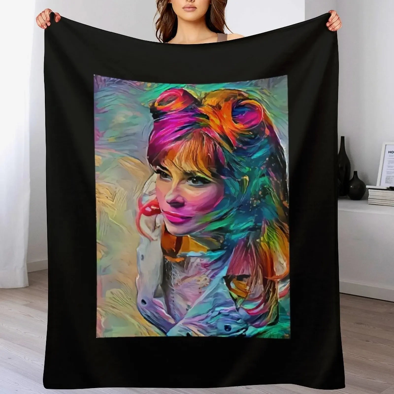 

Funny Gifts Mylene Farmer Idol Gift Fot You Throw Blanket For Baby Personalized Gift Soft Big Summer Beddings Blankets