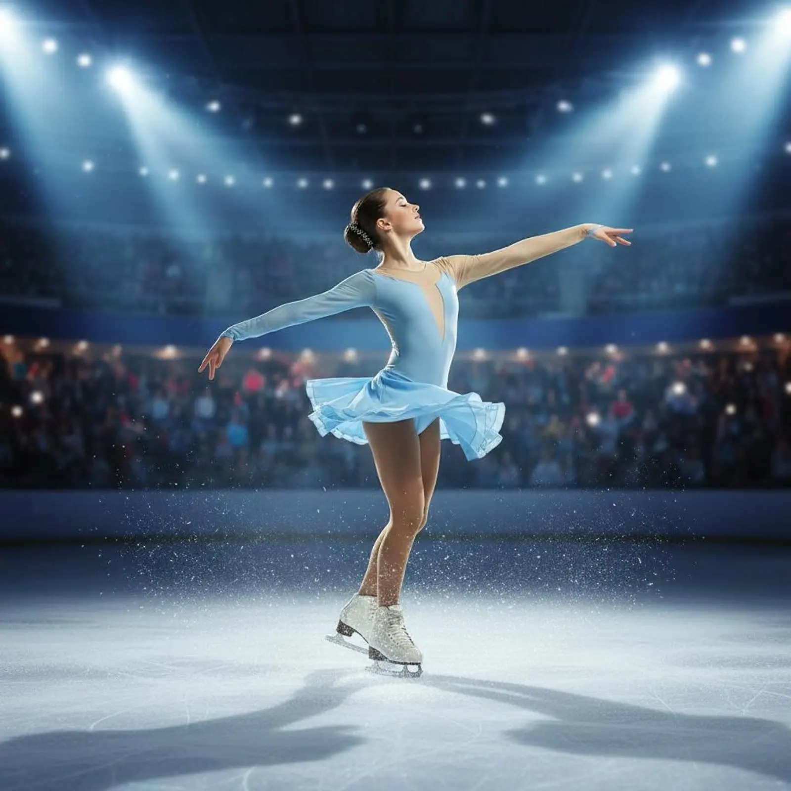 Ice Skating Dress Easy to Move in Figure Skating Costume Sportswear Comfortable Stretchy for Girls