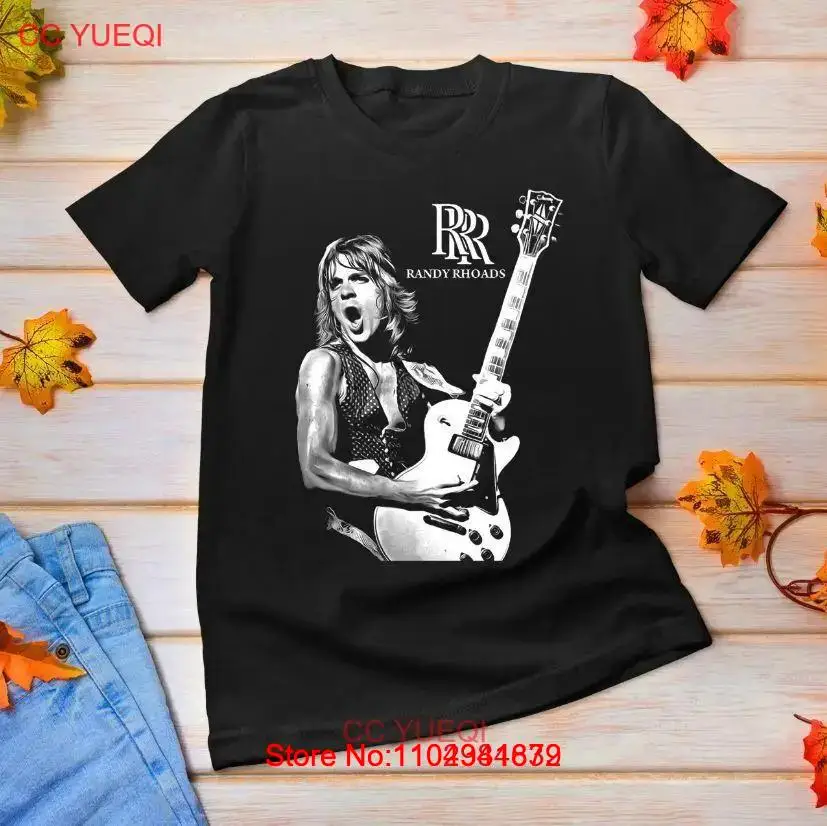 RANDY RHOADS Guitarist Vintage Live Tour Black Unisex S-4XL T-Shirt All Sizes