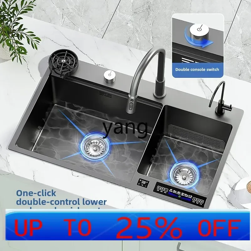 

LHH Fruit and Vegetable Washing Machine Kitchen Household Thickened 304 Stainless Steel Sink Vegetable Wash Basin