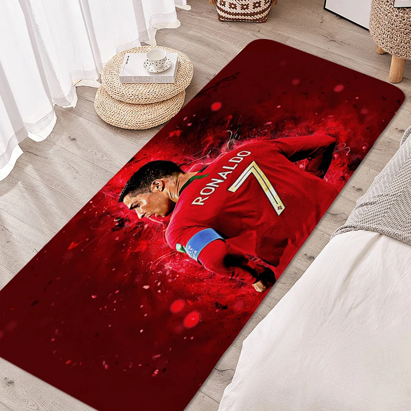 

Anti Slip Carpet Living Room Cristiano R-Ronaldos House Entrance Mat Soft Custom Washable Non-slip Kitchen Rugs Home Decorations