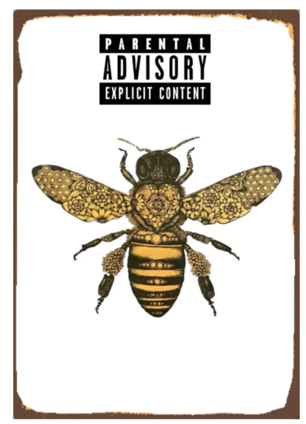 Honey For Sale Tin Sign Art Wall Decoration,Vintage Aluminum Retro Metal Sign,Honey for Sale, Bees Decoration And Sales Signs