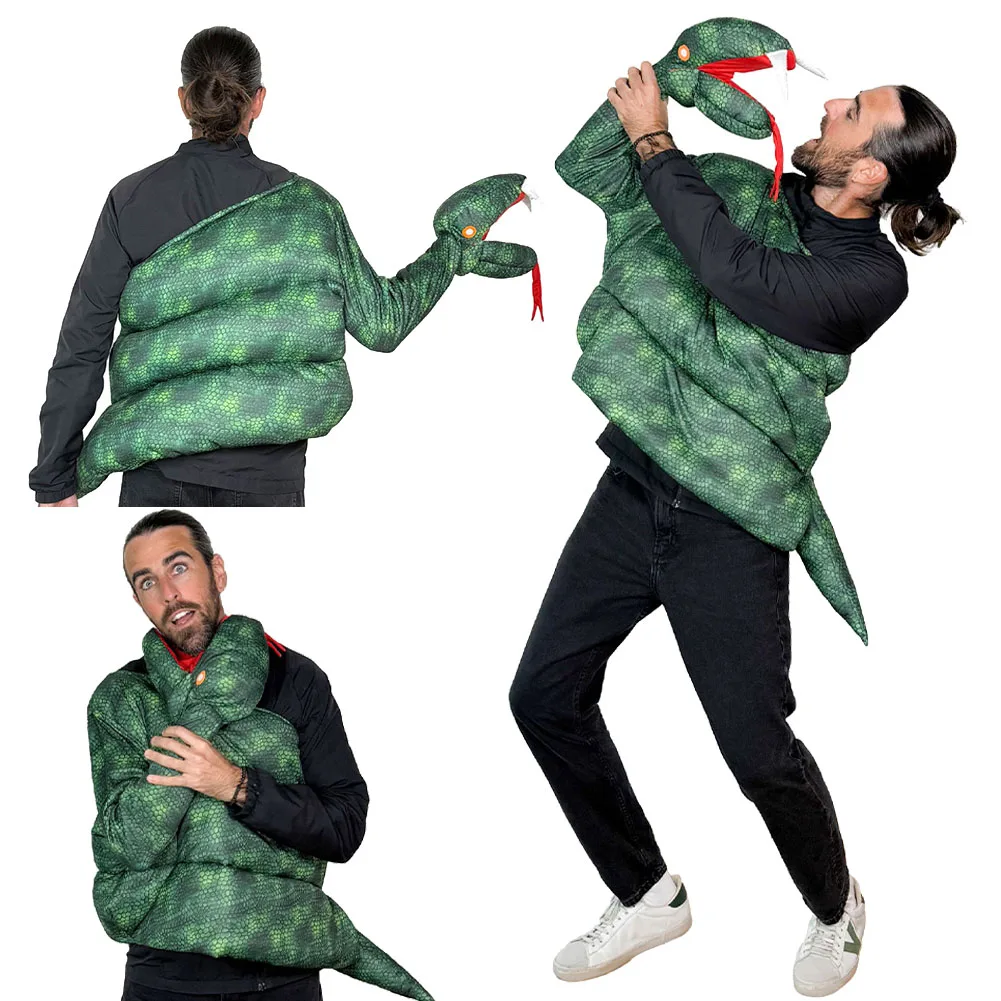 

Хэллоуин Питон Змея Косплей Топ Костюм Сценическое Представление Одежда Карнавальная Вечеринка Ролевая Игра Забавные Наряды Мужчины Женщины Маскировка