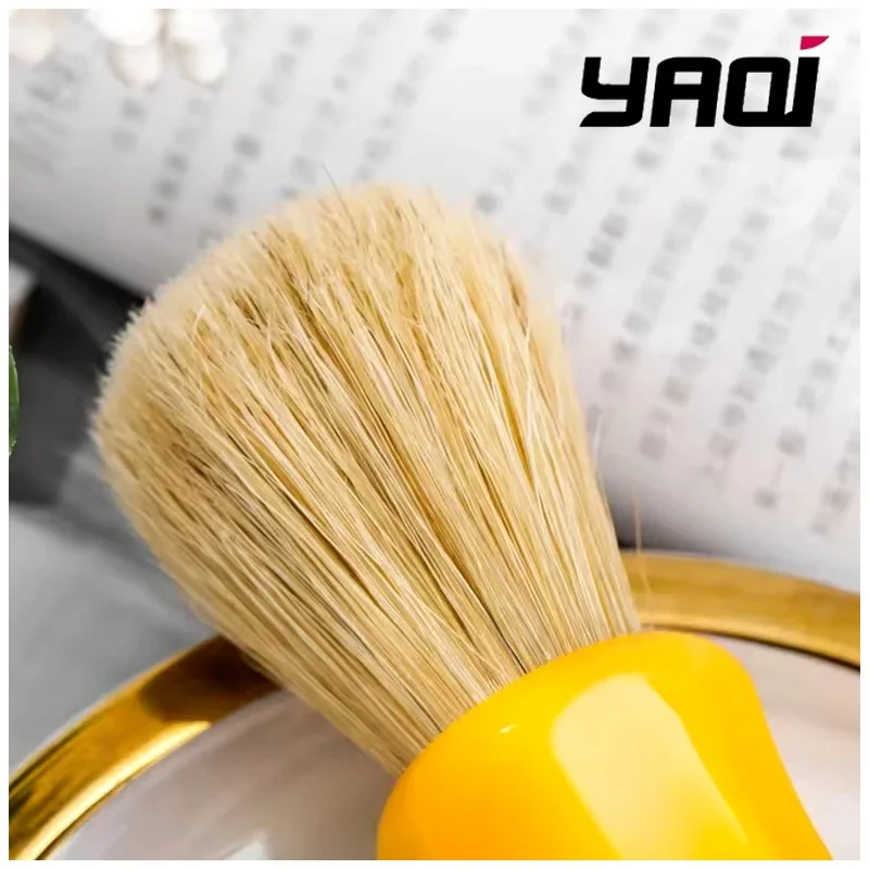 YAQI 22MM Shaving Brush Wet Joy Butterscotch Color Handle Men Collectibles Birthday Gift For Boyfriend 2026