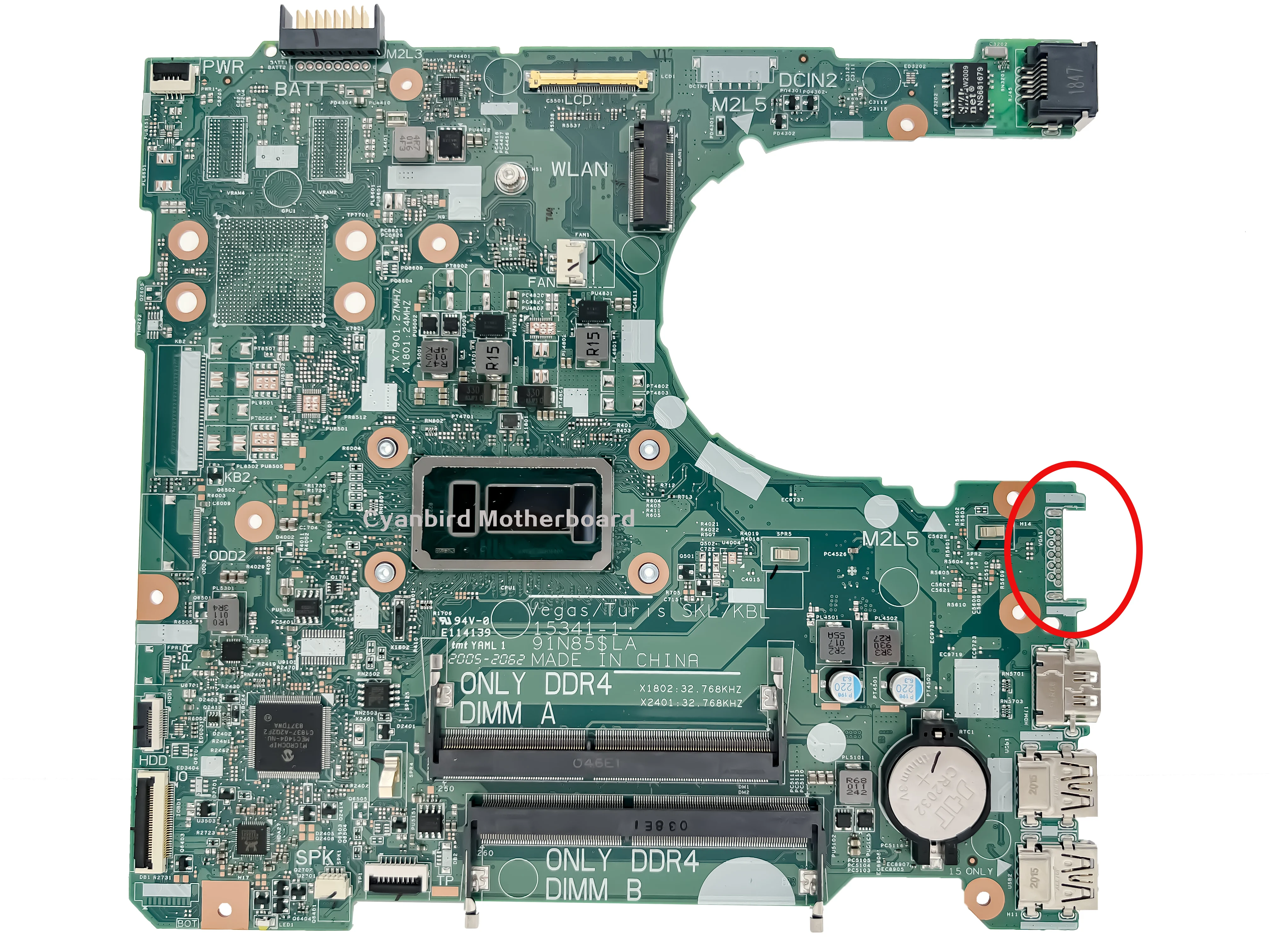 3467 3567 is Suitable for Dell CN-0GV5TG 0GV5TG GV5TG 15341-1 Notebook Motherboard SR2ZU I3 I5 I7or4405U CPU 100% Tested