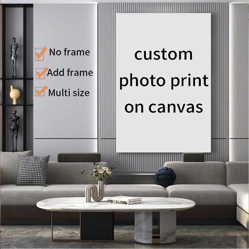 صور مخصصة مطبوعة على زخرفة قماش لغرفة النوم ، إطار خشبي ذاتي الصنع ، هدية شخصية ، ديكور منزلي فاخر ، عناصر فنية جدارية ، 50 × 70
