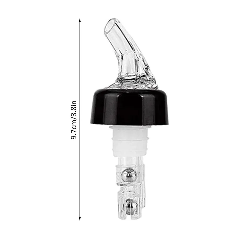 10/20Pcs Automatic Measured Wine Pour Whisky Shaker Clear Bar Measures Cocktail Dispenser Wine Bottle Stopper Bar Accessories