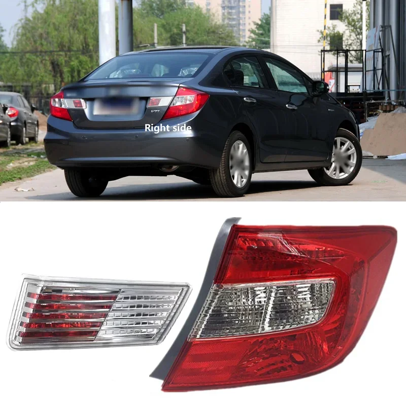 Car Accessories For Honda Ninth Generation Civic 2012 2013 LED Rear Tail lamp Reverse Brake Lamp Fog Lamp Turn Signal Light