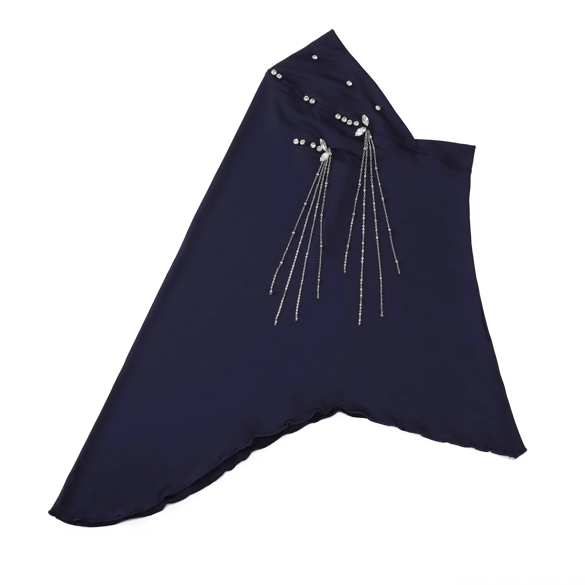 

2025 цельный тюрбан Амира со стразами и бриллиантами, хиджабы, мгновенные мусульманские женщины, химар, молитвенные шали, головные уборы, Burqa Turbante Mujer