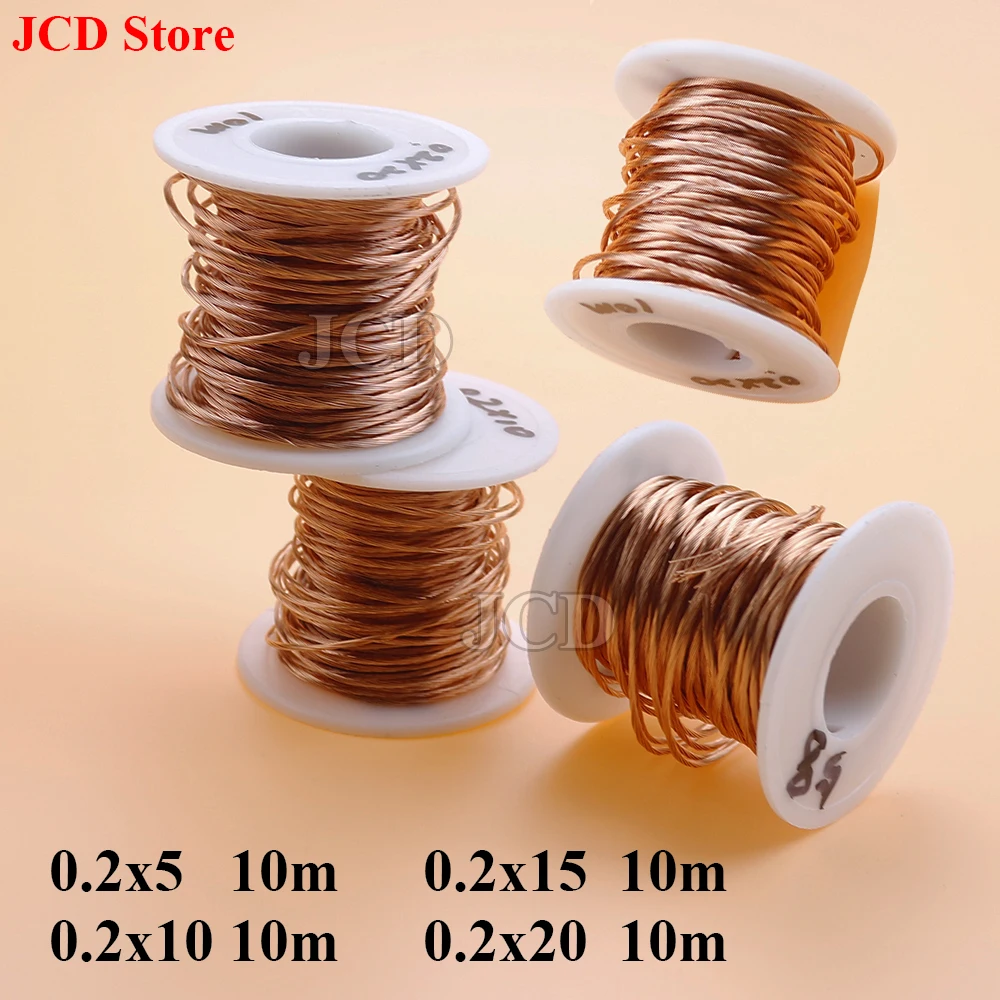 10m 0.2x5 0.2x10 0.2x15 0.2x20  Strands Litz Wire Enameled Copper Wire Litz Crystal Wires Diameter 0.2mm