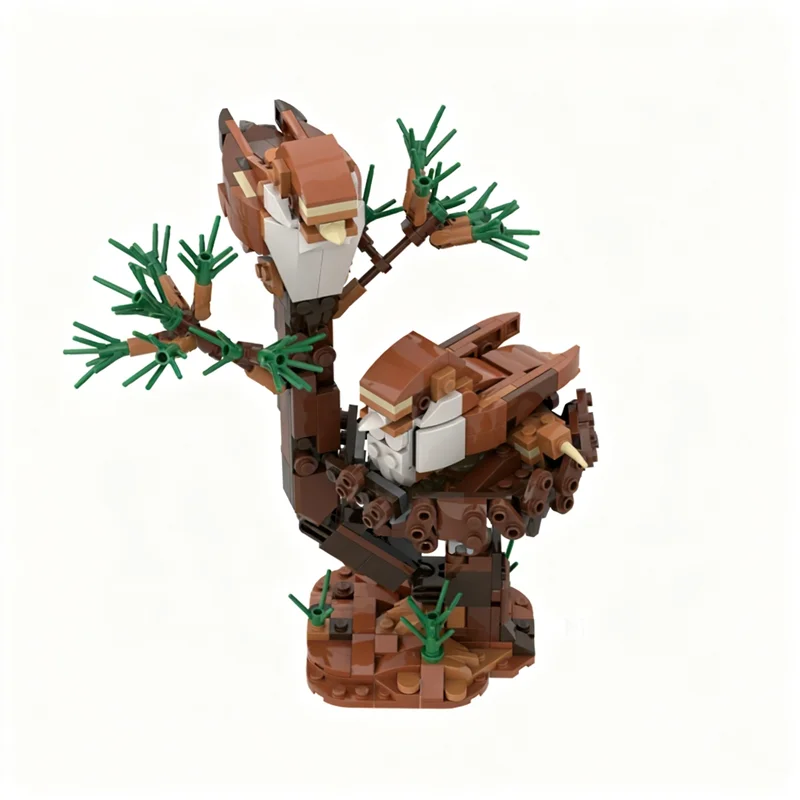404 pièces MOC créateur 3 1 deux petits oiseaux modèle blocs de construction jouets Architecture cadeaux de noël idée éducation brique enfants