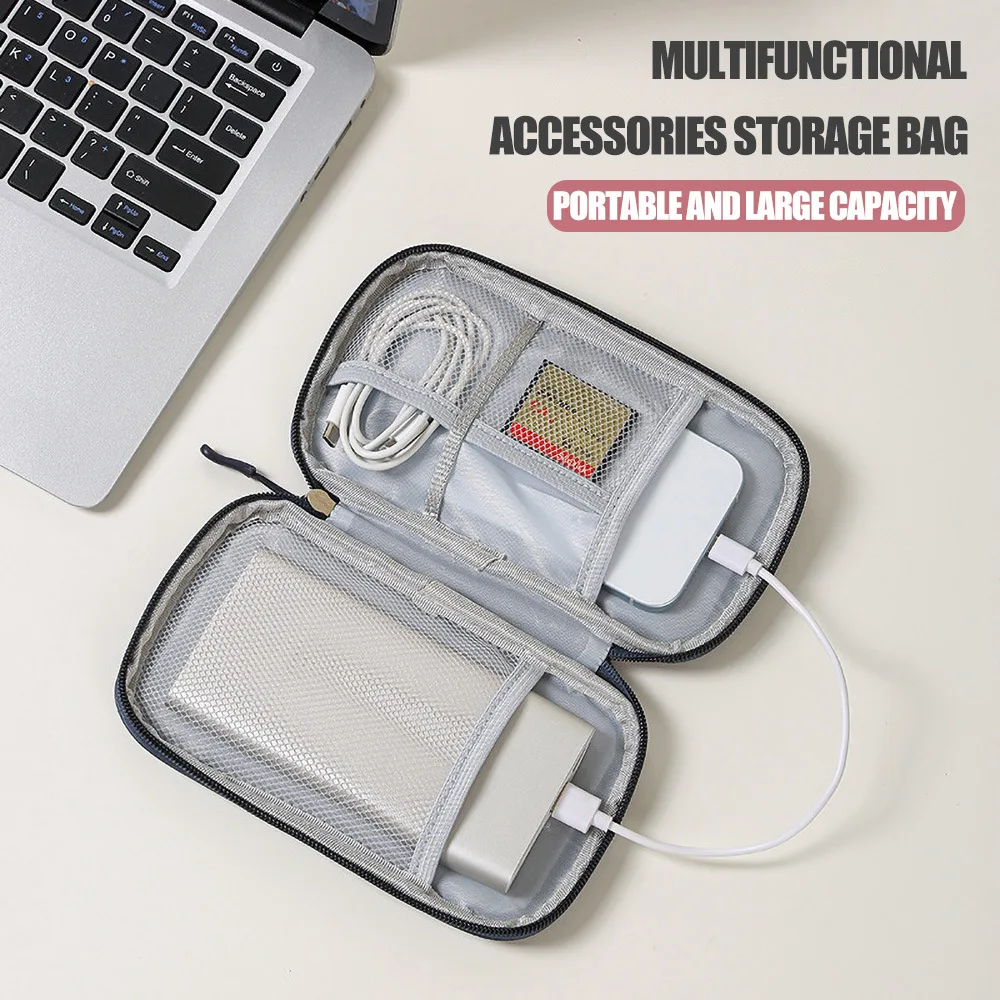 

1pc Portable Digital Product Storage Bag USB Data Cable Organizer Headset Charging Treasure Organizer