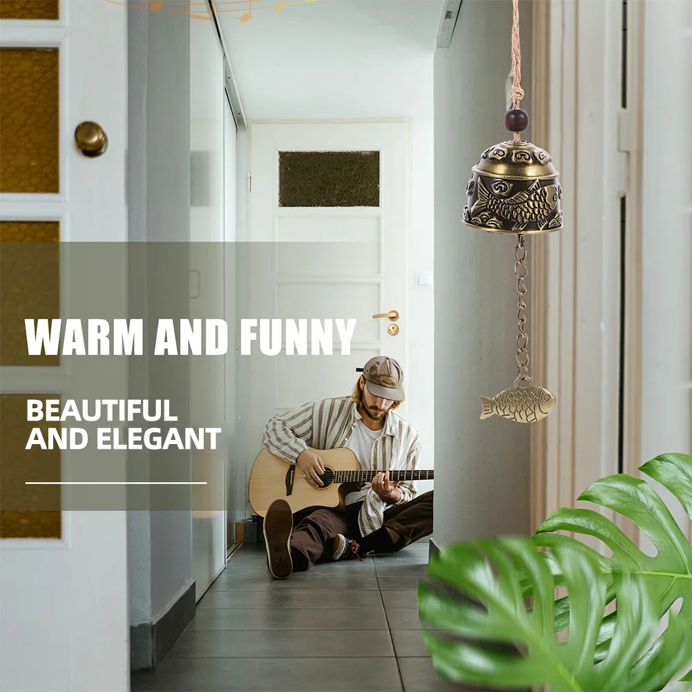 1 قطعة الرياح المعدنية الرنين ديكور معلق خمر سبيكة جرس قلادة للخارجية حديقة ديكور المنزل سبيكة أجراس الرياح الدقات #4