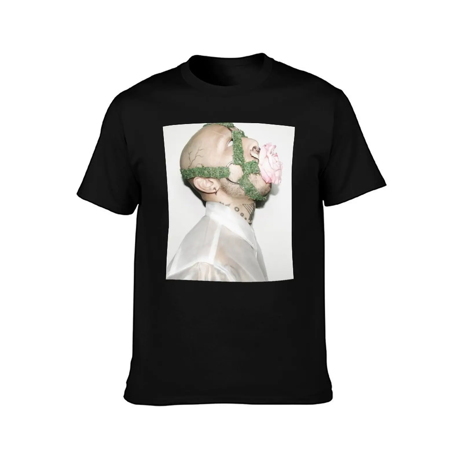 ROSA MORTIS T-Shirt Summer Casual Cotton Tee Oversized Streetwear Tops Vintage Graphic Print Loose Fit Short Sleeve