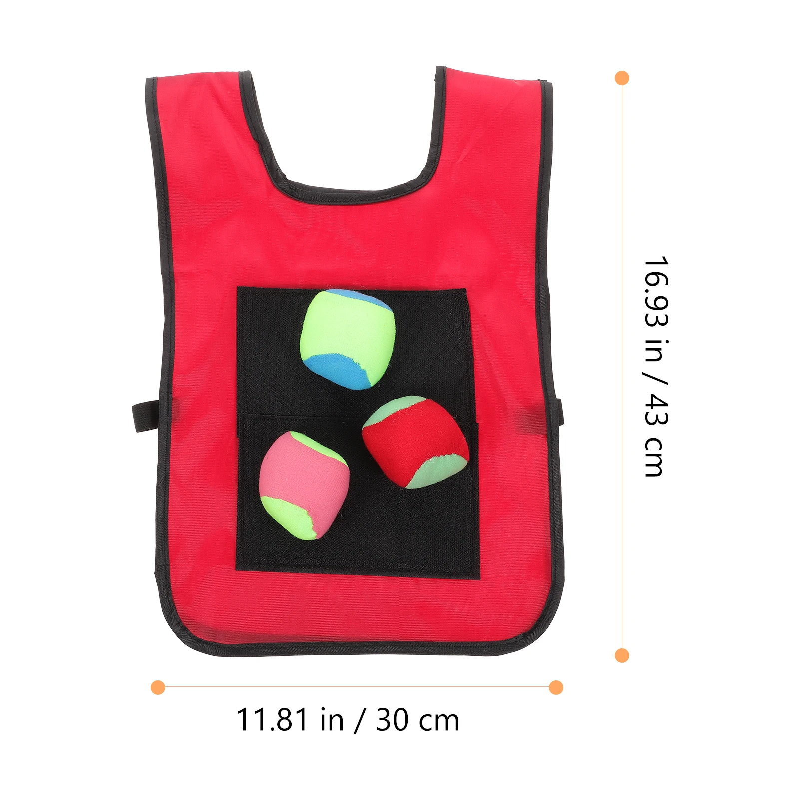 

1 For Sticky For Ball Parent-Child Outdoor Dodgeball Set Throwing Ball Game Fun Activity Vest Sticky Vest Game Kids