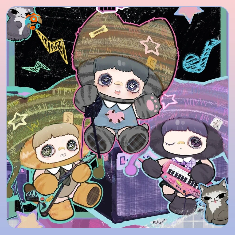 

New Genuine Surefun Maymei Kitten Academy Series Blind Box Chinese Li Hua Cat Anime Figures Mystery Box Ornament Gift Toy