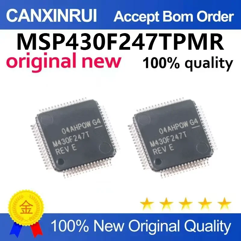（5pcs-100pcs）Brand new original MSP430F247TPMR LQFP-64 16 bit mixed signal microcontroller MCU