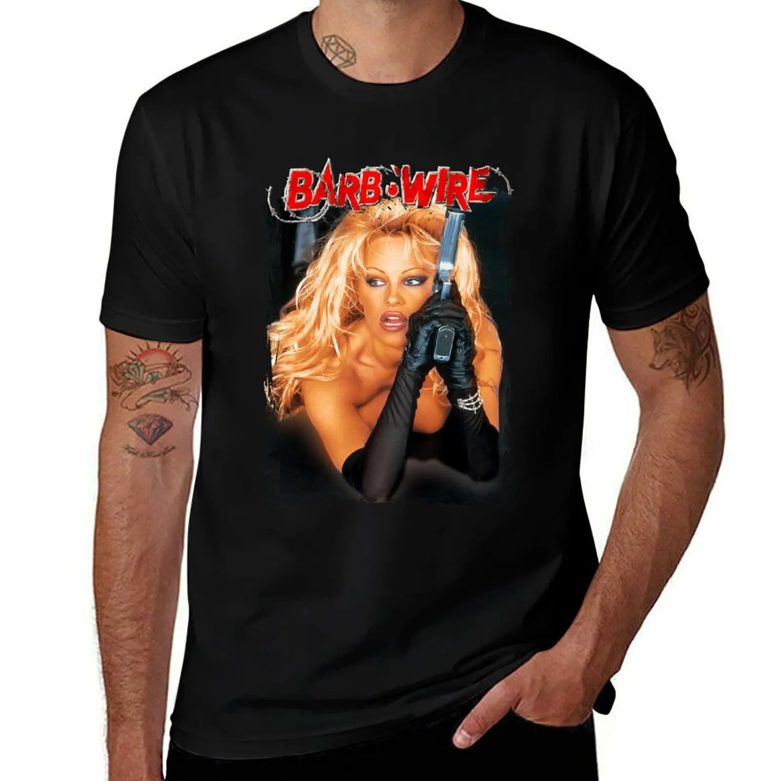 Barb Wire T-Shirt Casual Fashion Short Sleeve Cotton T-Shirt